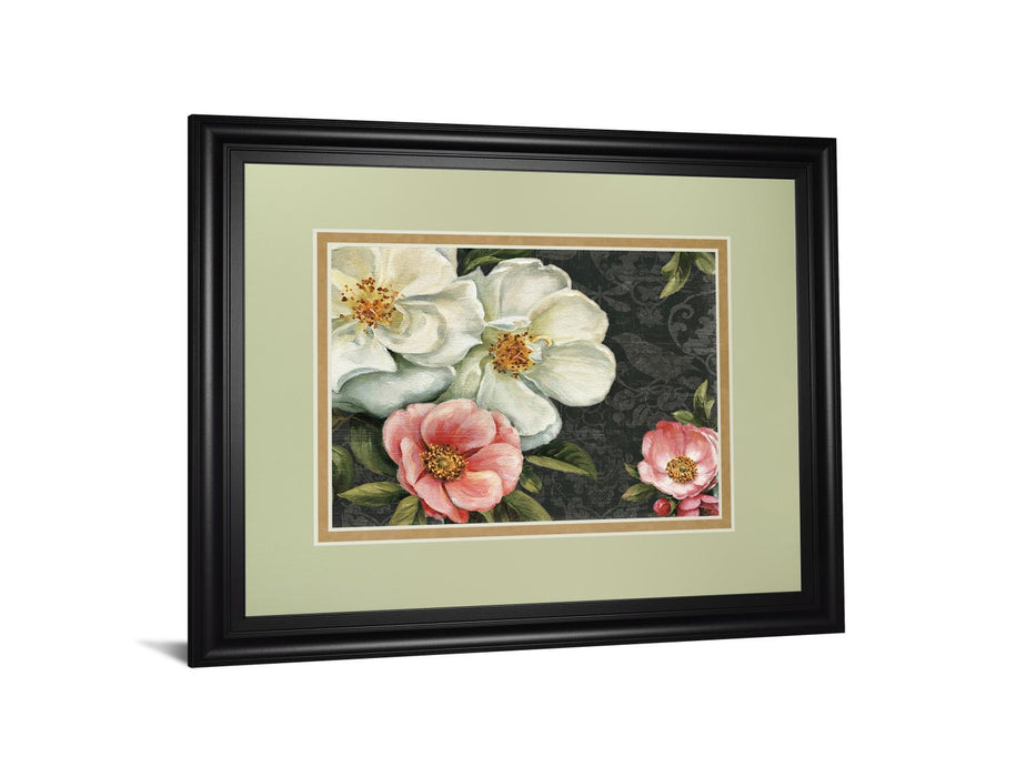 Floral Damask I By Lisa Audit - Framed Print Wall Art - White