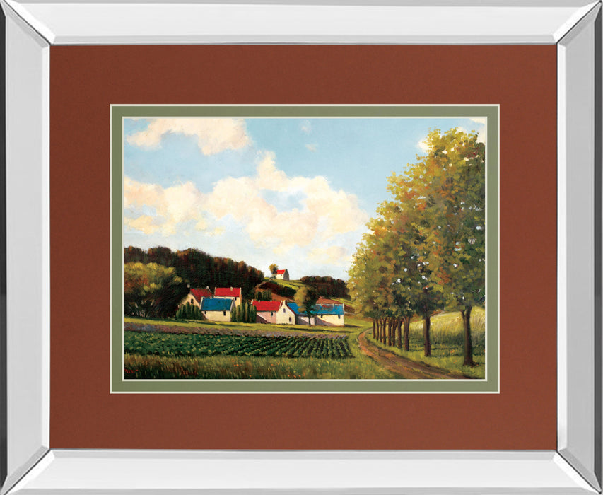 Little Farms By Pieter Molenaar - Mirror Framed Print Wall Art - Green