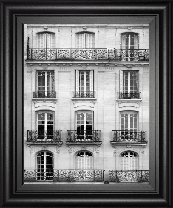 Across The Street I By Laura Marshall - Framed Print Wall Art - White