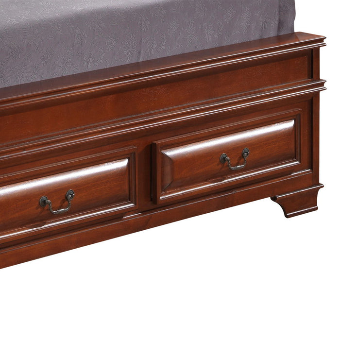 LaVita - Storage Bed With Upholstered Headboard