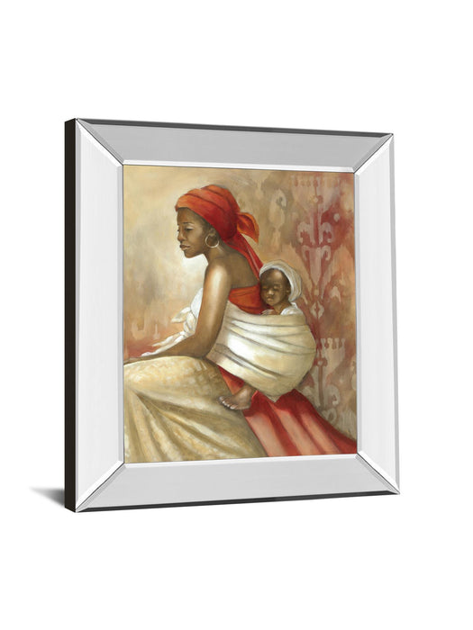Beauty Of Love Il By Carol Robinson - Mirror Framed Print Wall Art - Red