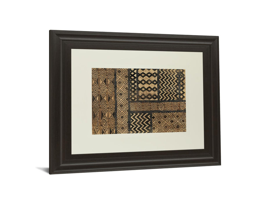 Kuba Abstract By Sue Schlabach - Framed Print Wall Art - Dark Brown