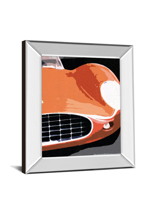 Ferrari Classic By Malcolm Sanders - Mirror Framed Print Wall Art - Red