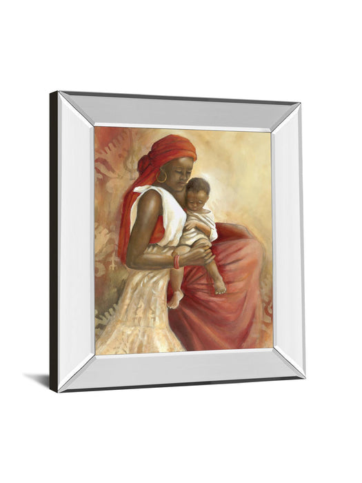 Beauty Of Love I By Carol Robinson - Mirror Framed Print Wall Art - Red