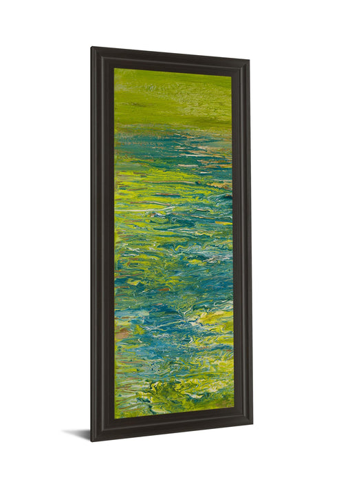 The Lake Il By Roberto Gonzalez - Framed Print Wall Art - Blue