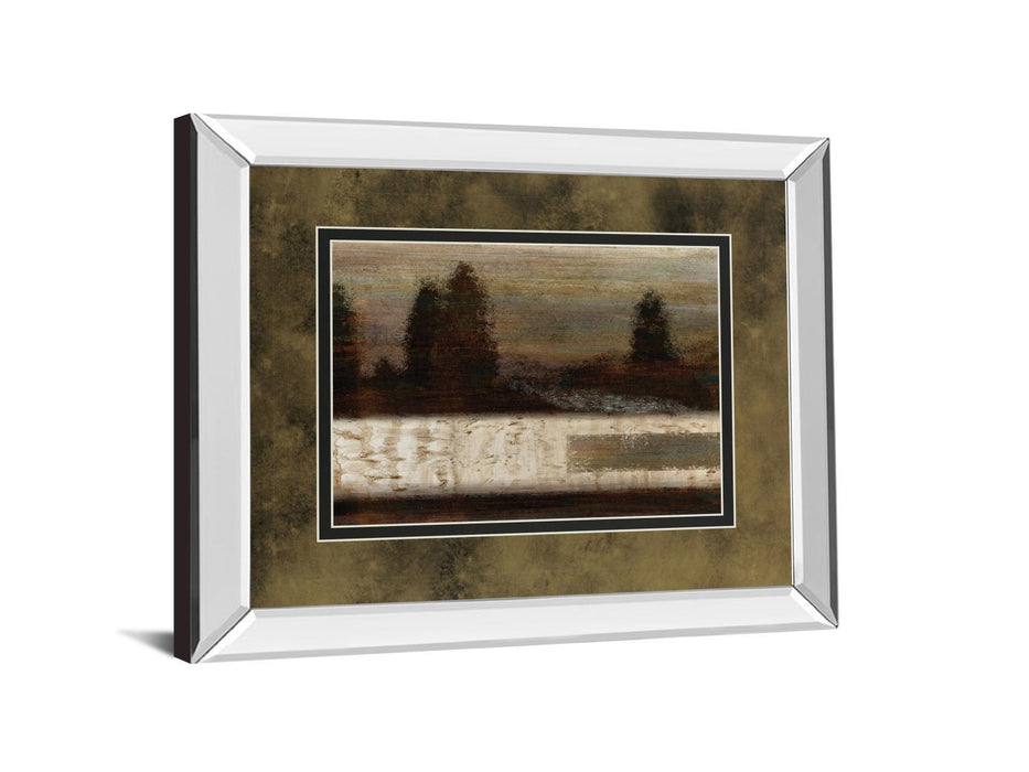 Quiet Forest By Roxi Gray - Mirror Framed Print Wall Art - Dark Brown