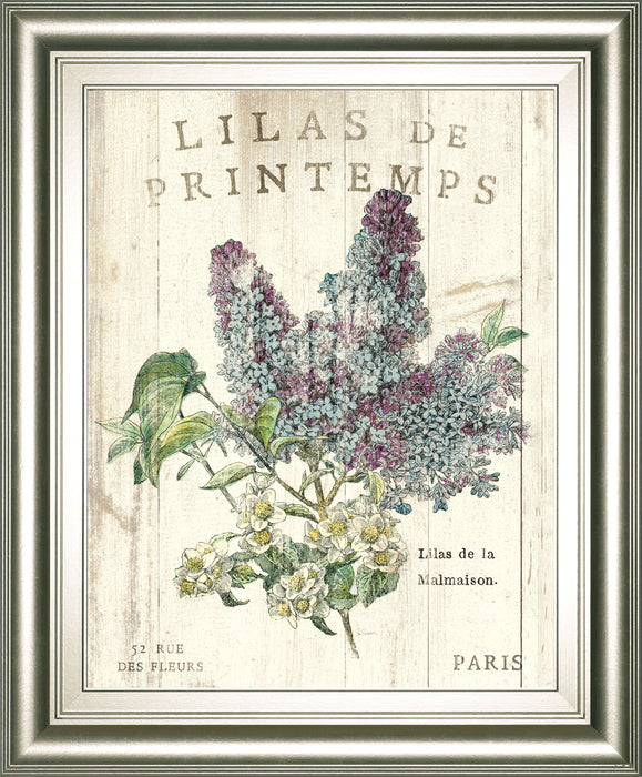 Lilas De Printemps By Sue Schlabach 22x 26 - White