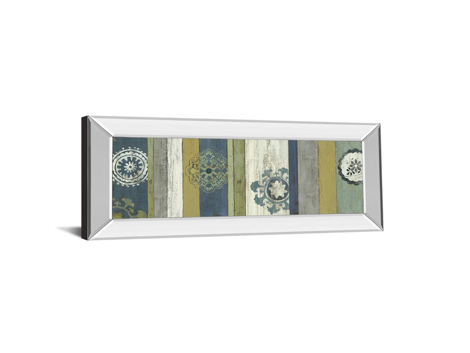 Marrakech Il By Aimee Wilson - Mirror Framed Print Wall Art - Blue