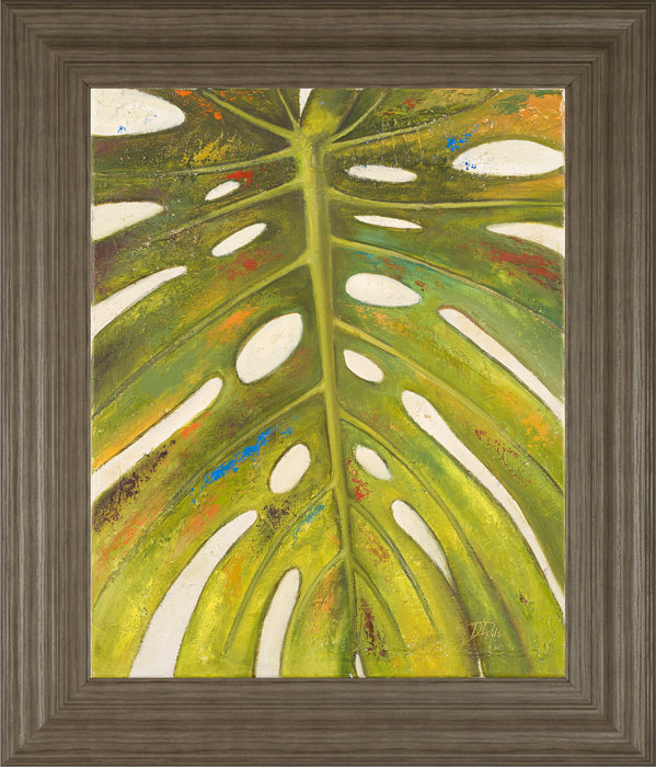 Tropical Leaf Il By Patricia Pinto - Framed Print Wall Art - Green