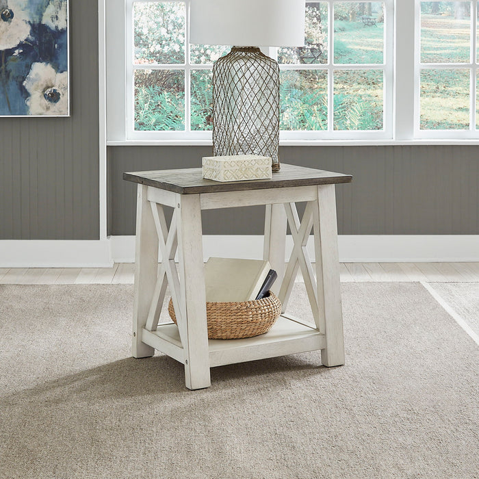 Laurel Bluff - End Table - White