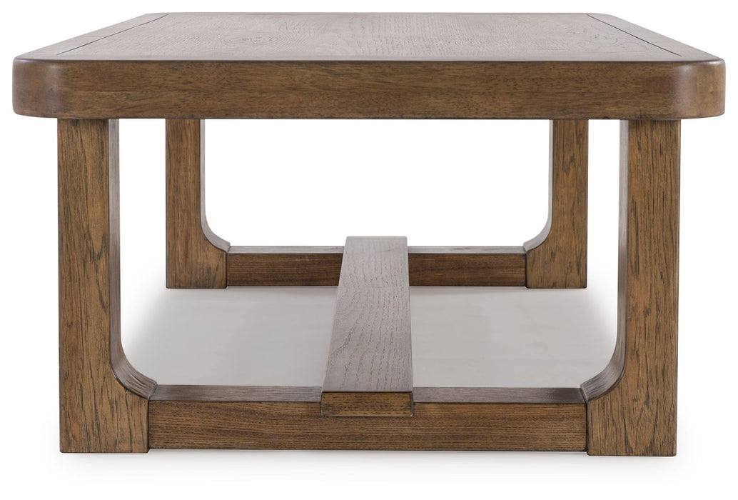 Cabalynn - Light Brown - Rectangular Cocktail Table