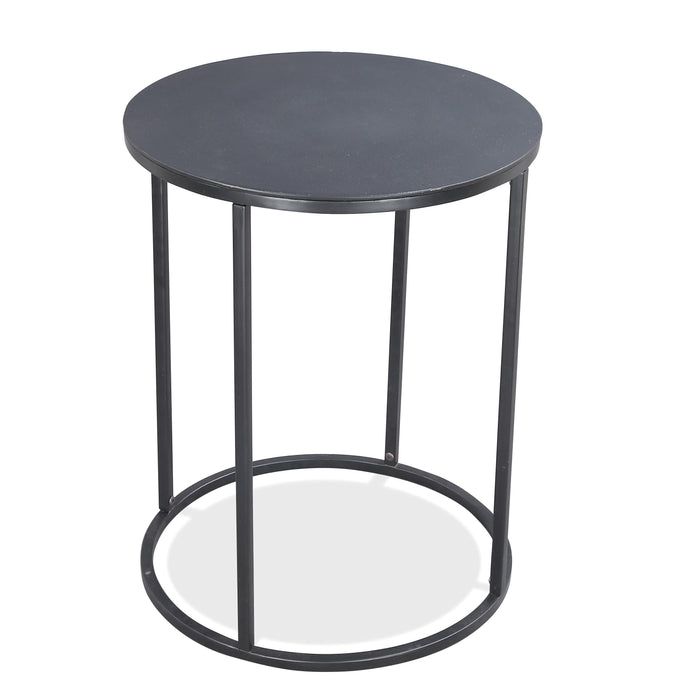 Declan - Round Side Table - Black