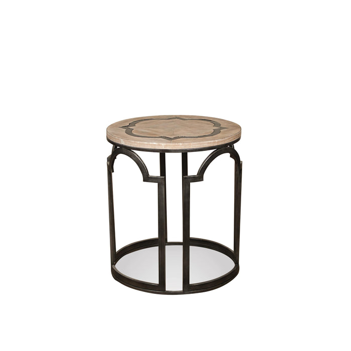 Estelle - Round End Table - Washed Gray