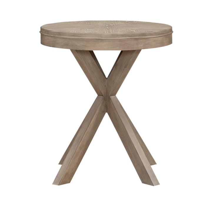 Brentwood - Round End Table - Sandstone