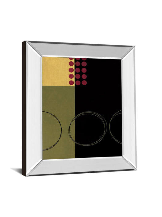 Circular Zone I By Fernando Leal - Mirror Framed Print Wall Art - Black