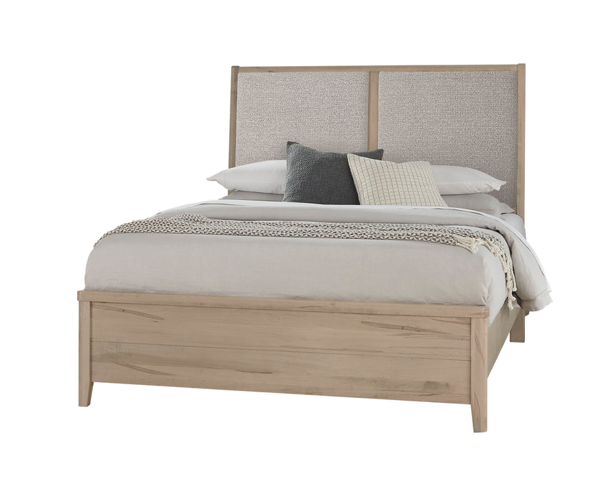 Woodbridge - Upholstered Bed - Light Brown Wood