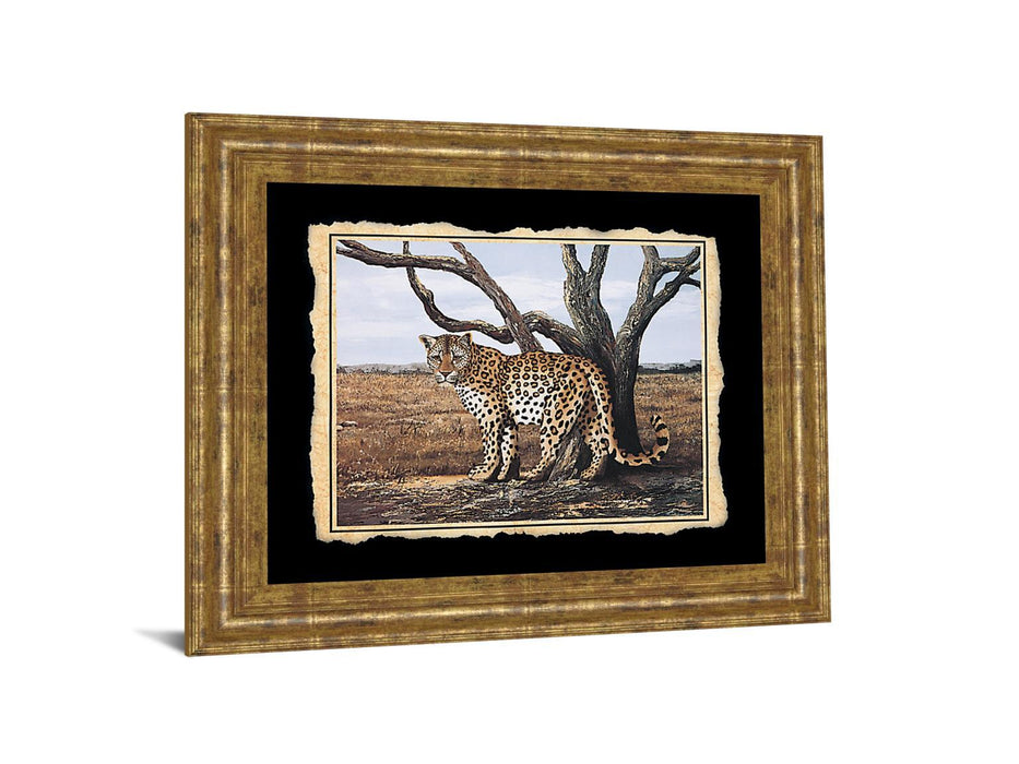 Cheetah - Framed Print Wall Art - Beige