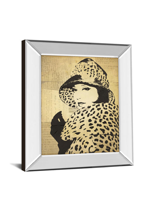 Fashion News Il By Wild Apple Graphics - Mirror Framed Print Wall Art - Gold