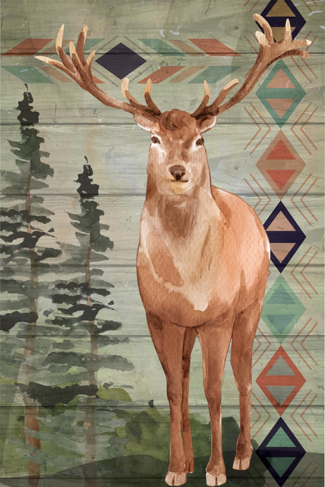 Small - Elk By Nd Art - Green