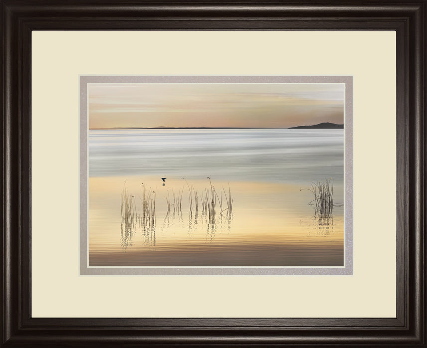 Golden By Marvin Pelkey - Framed Print Wall Art - Yellow - Gold