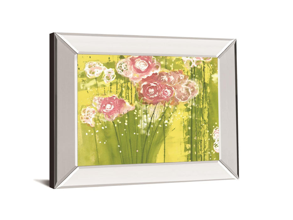 Spring Garden By Clusiau, A.C. - Mirror Framed Print Wall Art - Green