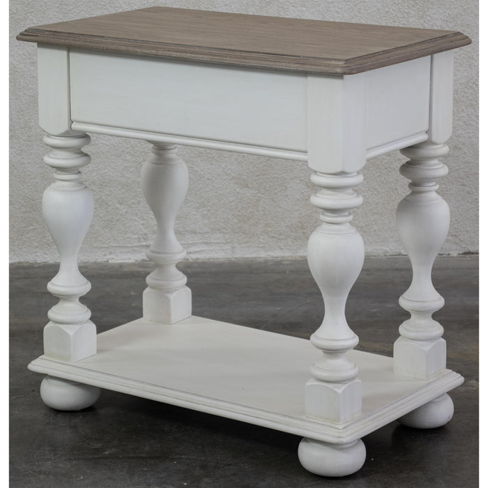 Jameson - Chairside Table - White