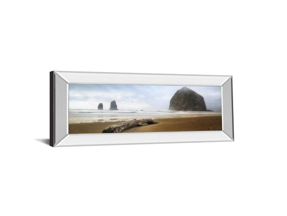 From Cannon Beach Il By David Drost - Mirror Framed Print Wall Art - Blue