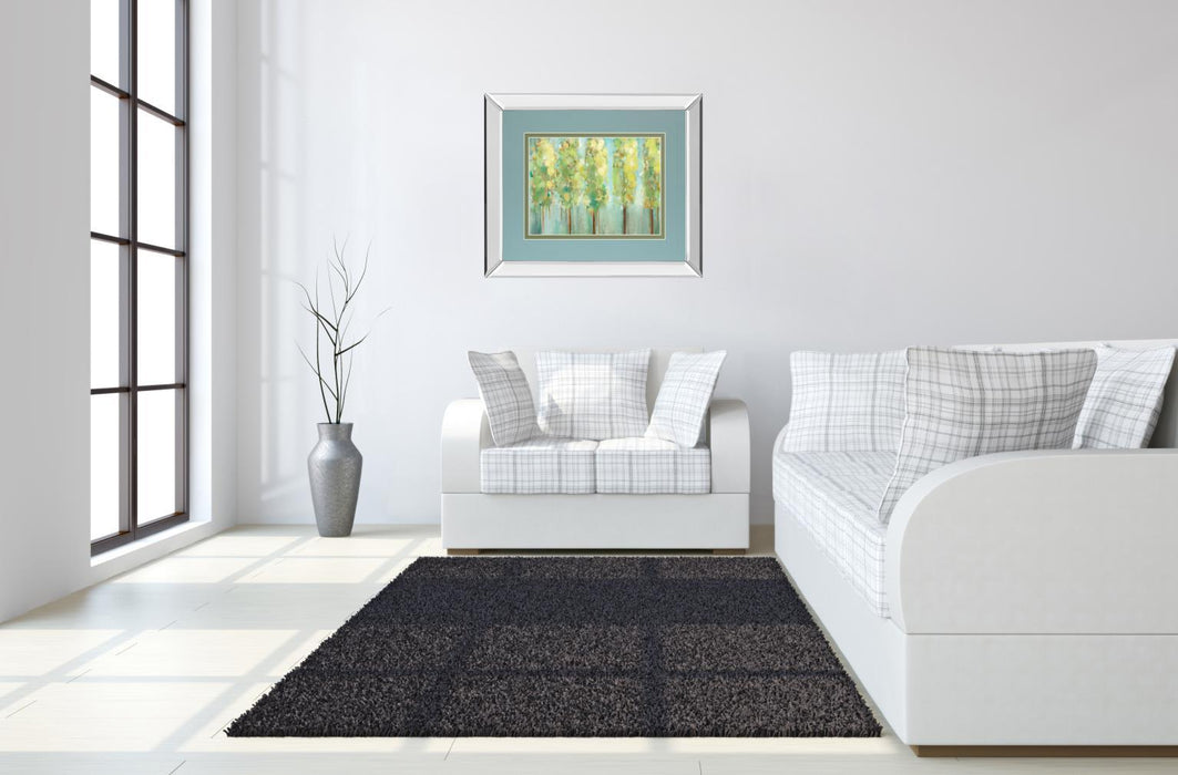 Turnwood By Susan Jill - Mirror Framed Print Wall Art - Green