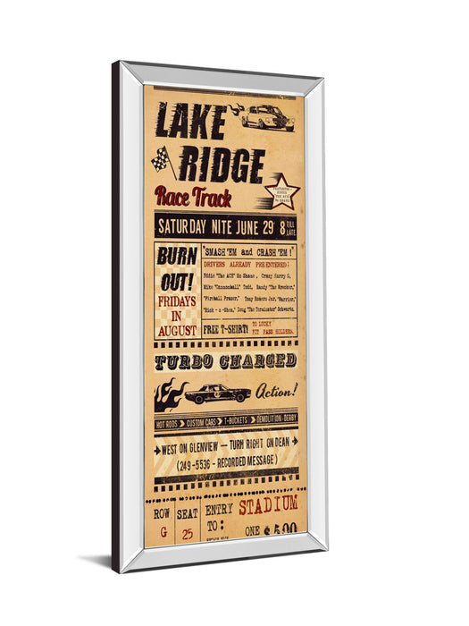 Lake Ridge By The Vintage Collection - Mirrored Frame Wall Art - Light Brown