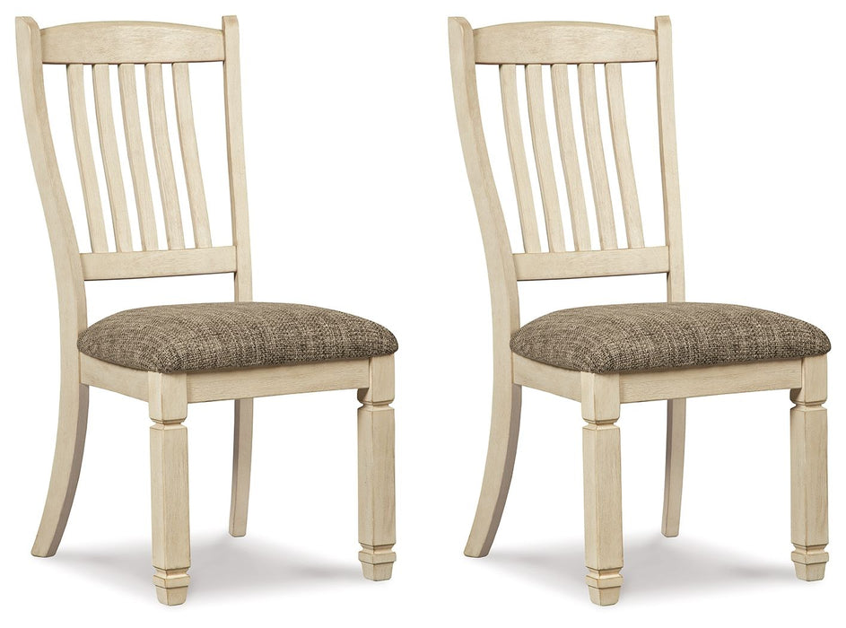 Bolanburg - Brown / Beige - Dining Uph Side Chair (Set of 2) - Rake Back