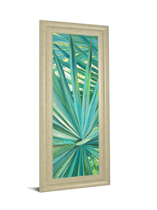 Fan Palm I By Suzanne Wilkins - Framed Print Wall Art - Green