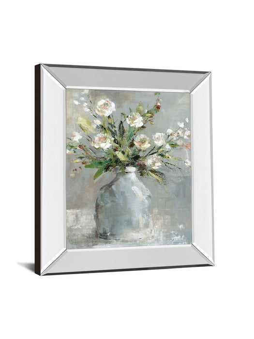 Country Bouquet I By Carol Robinson - Mirror Framed Print Wall Art - Dark Gray