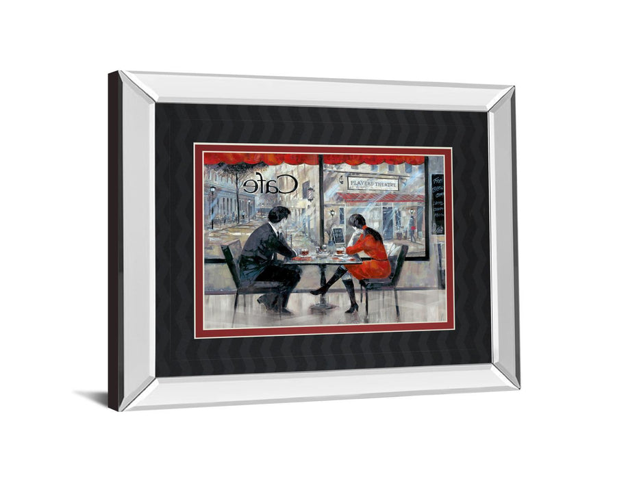 Player's Theatre By Ruanne Manning - Mirror Framed Print Wall Art - Red