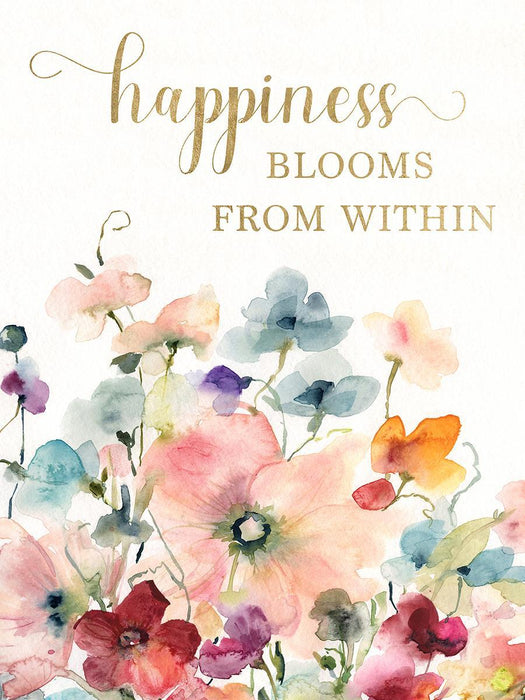 Happiness Blooms By Carol Robinson (Framed) - Pink