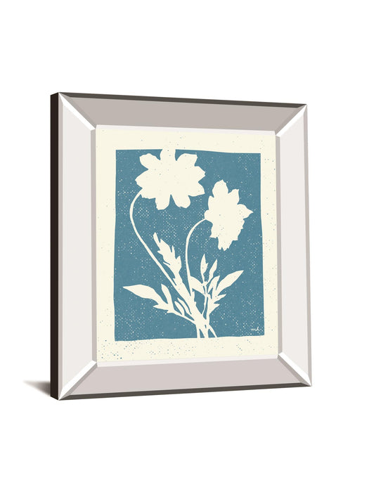 Joyful Spring I By Moira Hershey - Mirror Framed Print Wall Art - Blue