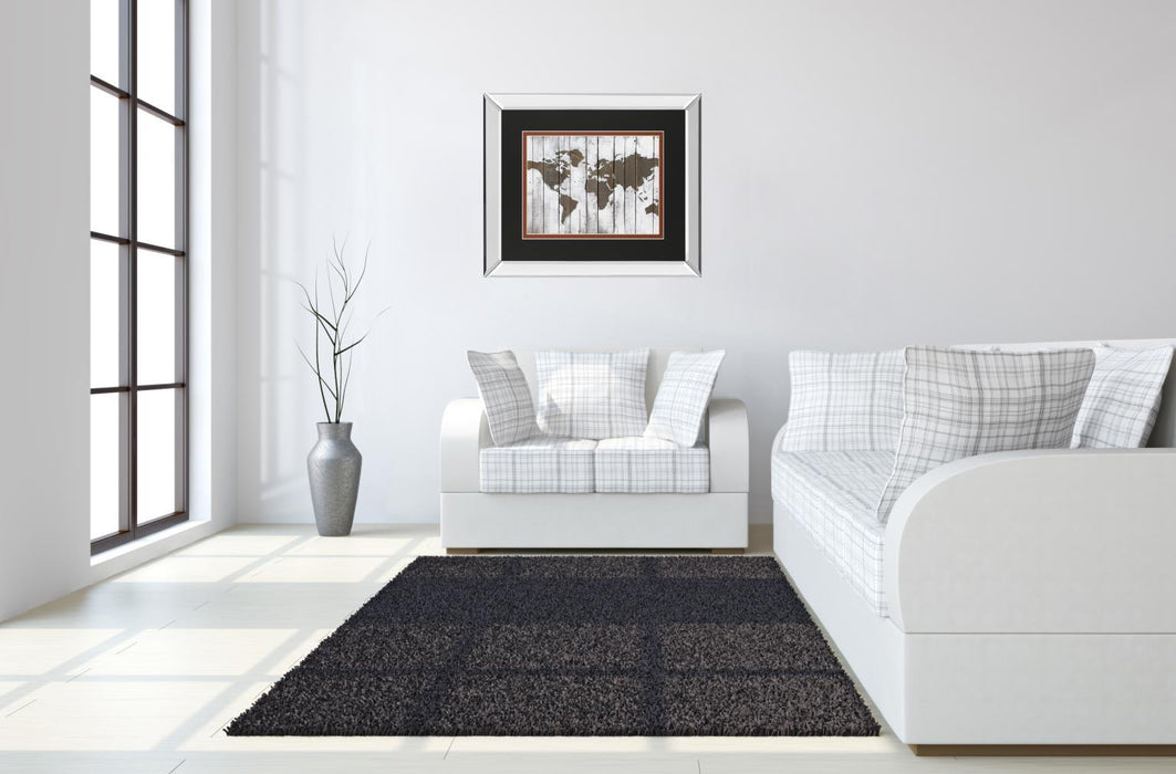 Hearthered World By Bassin Mirrored Frame - Dark Brown