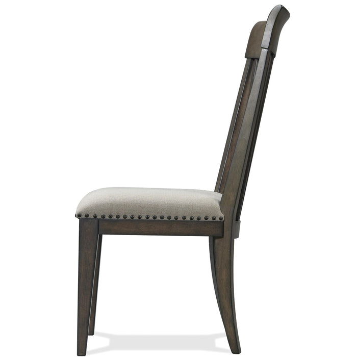Forsyth - Upholstered Slat-Back Side Chair (Set of 2) - Toasted Peppercorn